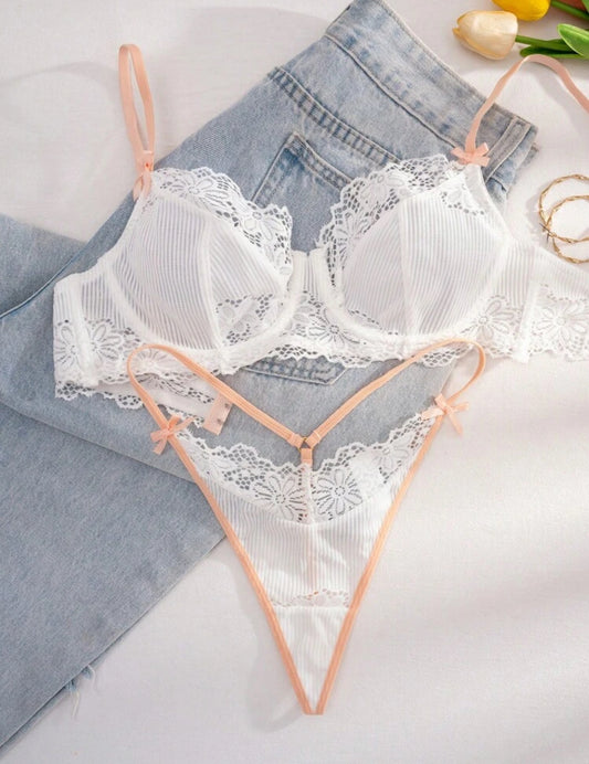 Conjunto lencería blanco 